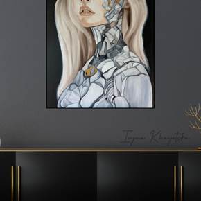 “STONE GIRL”, Pintura Óleo Paisagem original por Iryna  Khayetska