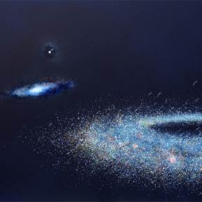 Galactic Charts - 13, original Abstrait Acrylique La peinture par João Brehm