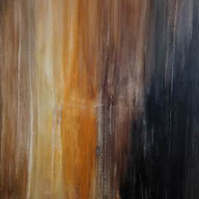 Burned, original Abstract Acrylic Painting by Artur Efigénio