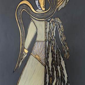 Anjo da Guarda, original Religion Acrylic Painting by Miguel  Mendel