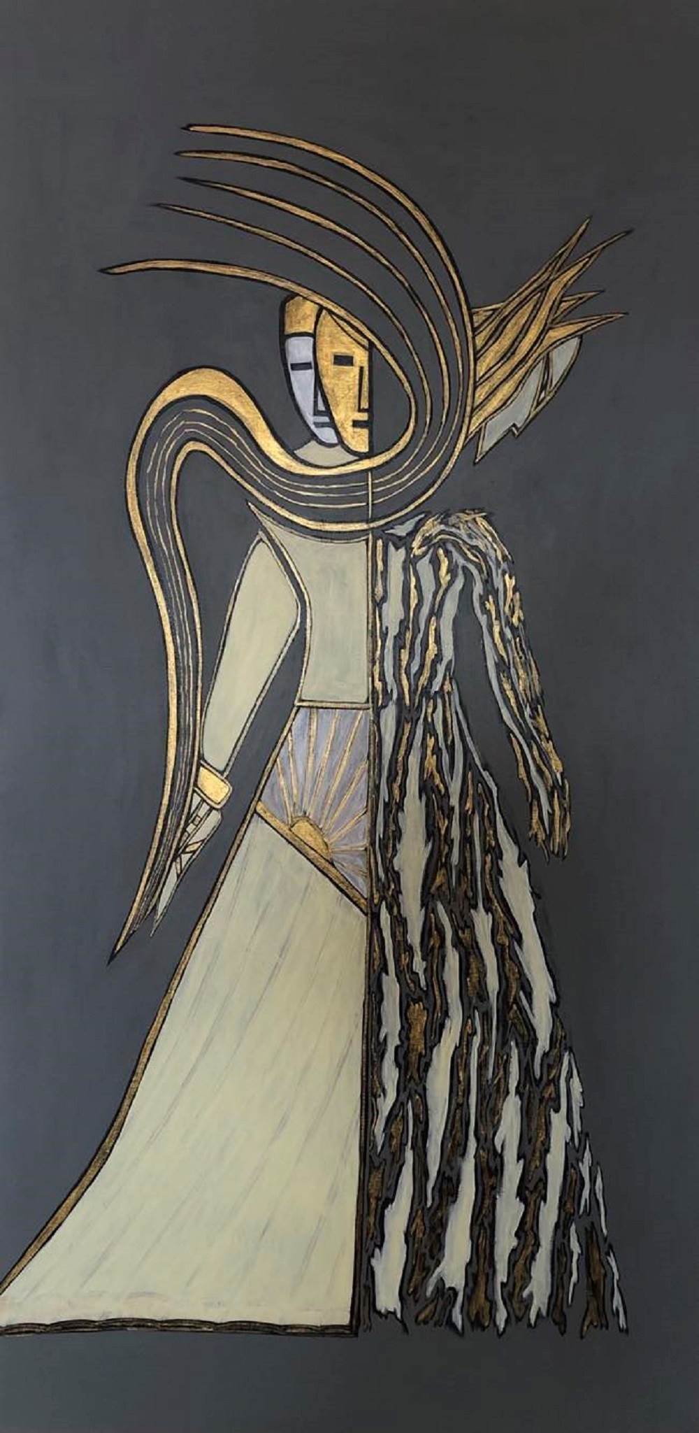 Anjo da Guarda, Pintura Acrílico Religião original por Miguel  Mendel