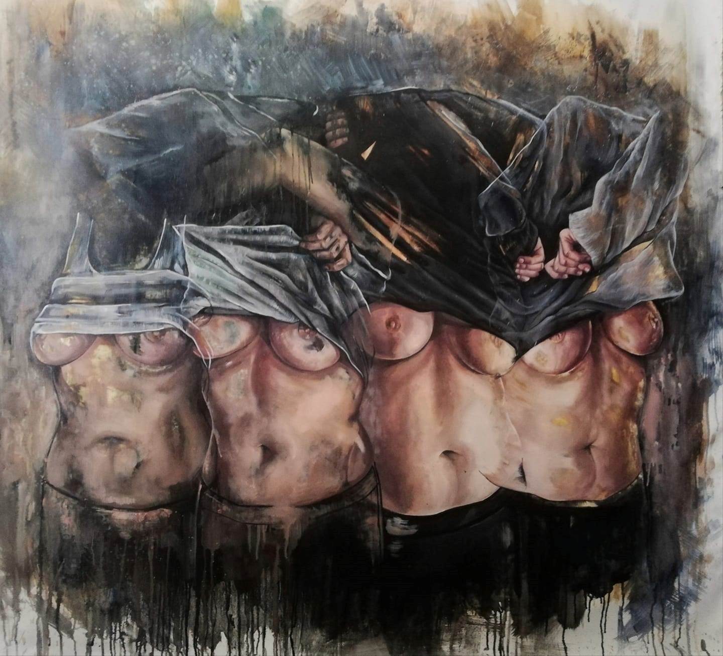 Naked Portraits II, original   Painting by Daniela Guerreiro
