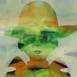Rapariga com chapéu 2, original Portrait Acrylic Painting by Francisco Santos