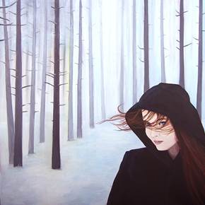 White Snow, original Figure humaine Acrylique La peinture par Mariana de Castro