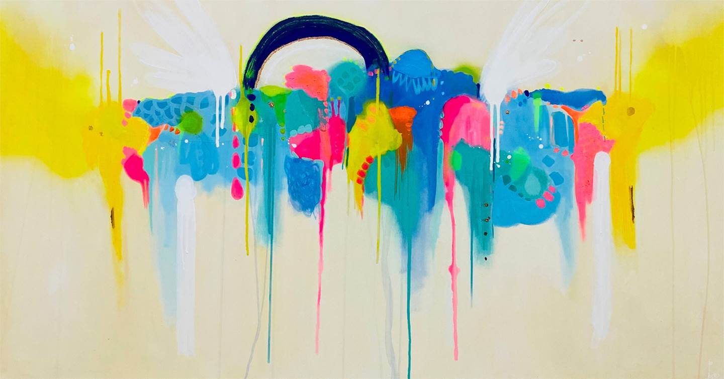Encantamento, original Animals Acrylic Painting by Joana M Lopes