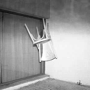 Floating Chair, original B&W Analog Photography by Yorgos Kapsalakis