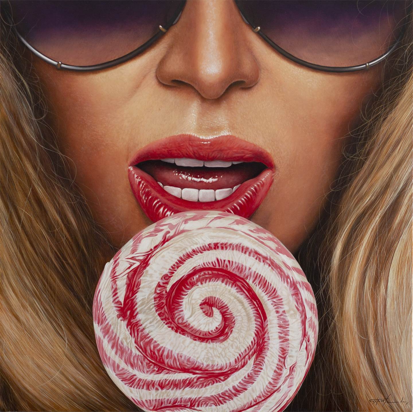 Sweet Desire, original Paisaje Petróleo Pintura de Gustavo Fernandes
