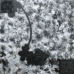 (I)material, original Abstract Mixed Technique Painting by Luís Filipe  Salgado Pereira Rodrigues