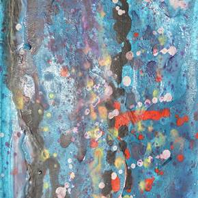 Color Rain, original Resumen Acrílico Pintura de Andrei Autumn