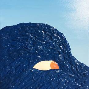 "Ainda acredito que o céu é azul", original Resumen Lona Pintura de Hugo Castilho