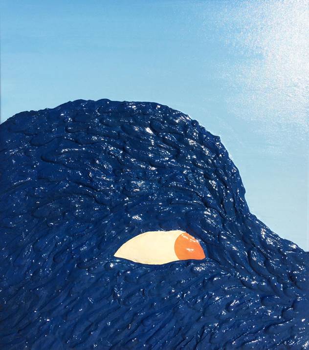 "Ainda acredito que o céu é azul", original Abstrait Toile La peinture par Hugo Castilho