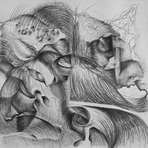 Memórias de uma paisagem #4, original Paisaje Lápiz Dibujo e Ilustración de Luís Filipe  Salgado Pereira Rodrigues