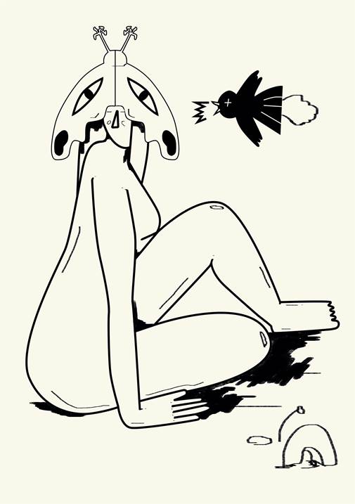 butterfly II, original Abstrait Numérique Dessin et illustration par Patrícia  Marinho Oliveira