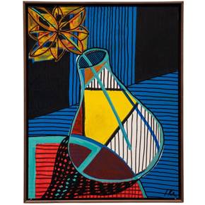 O Vaso, original Portrait Acrylique La peinture par Ike Ferreira