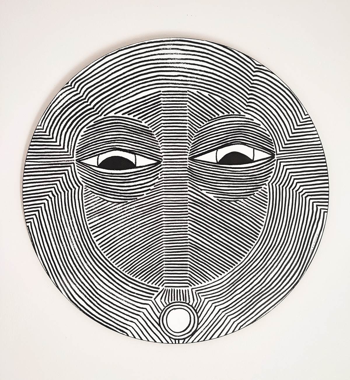 Lines Masks V, original   Drawing and Illustration by Inês  Sousa Cardoso