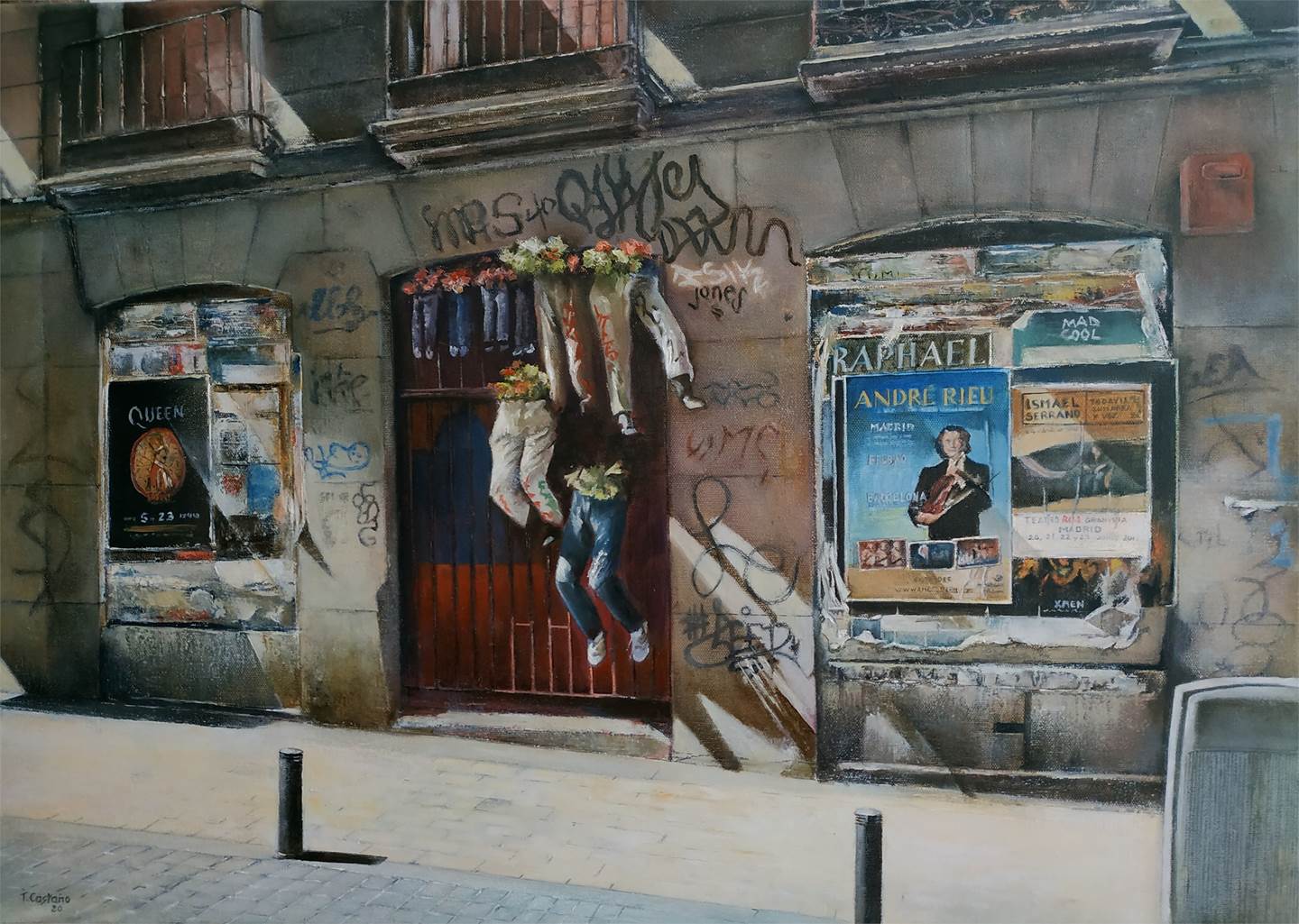 Calle del pez- Madrid, original   La peinture par TOMAS CASTAÑO