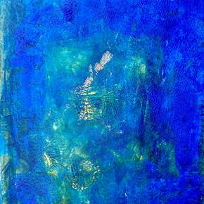 Le Grand Bleu, original Retrato Acrílico Pintura de Nina  Onaur