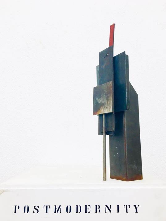 RUINS OF POSTMODERNITY, original Abstract Mixed Technique Sculpture by André Costa