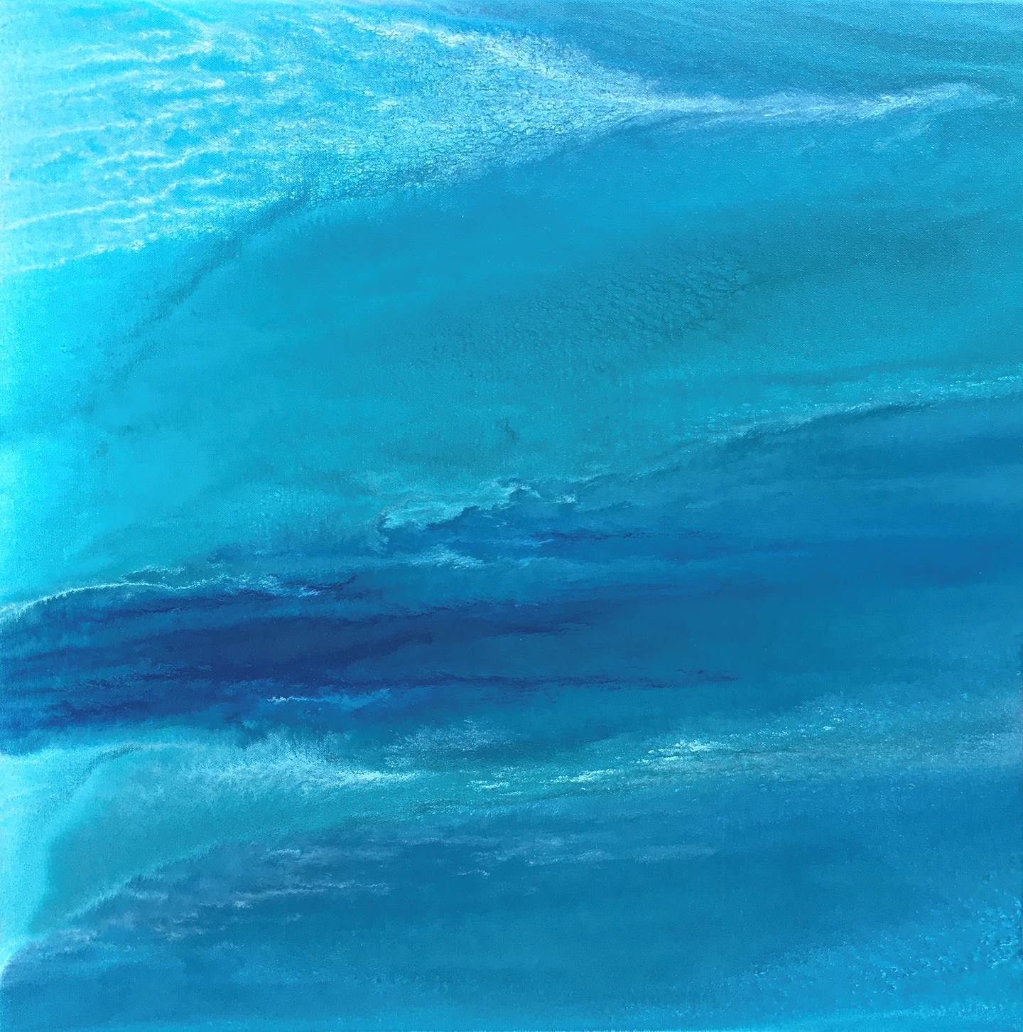 “Oceano Índico (Lohifushi, Maldivas)”, original   La peinture par Catarina Machado