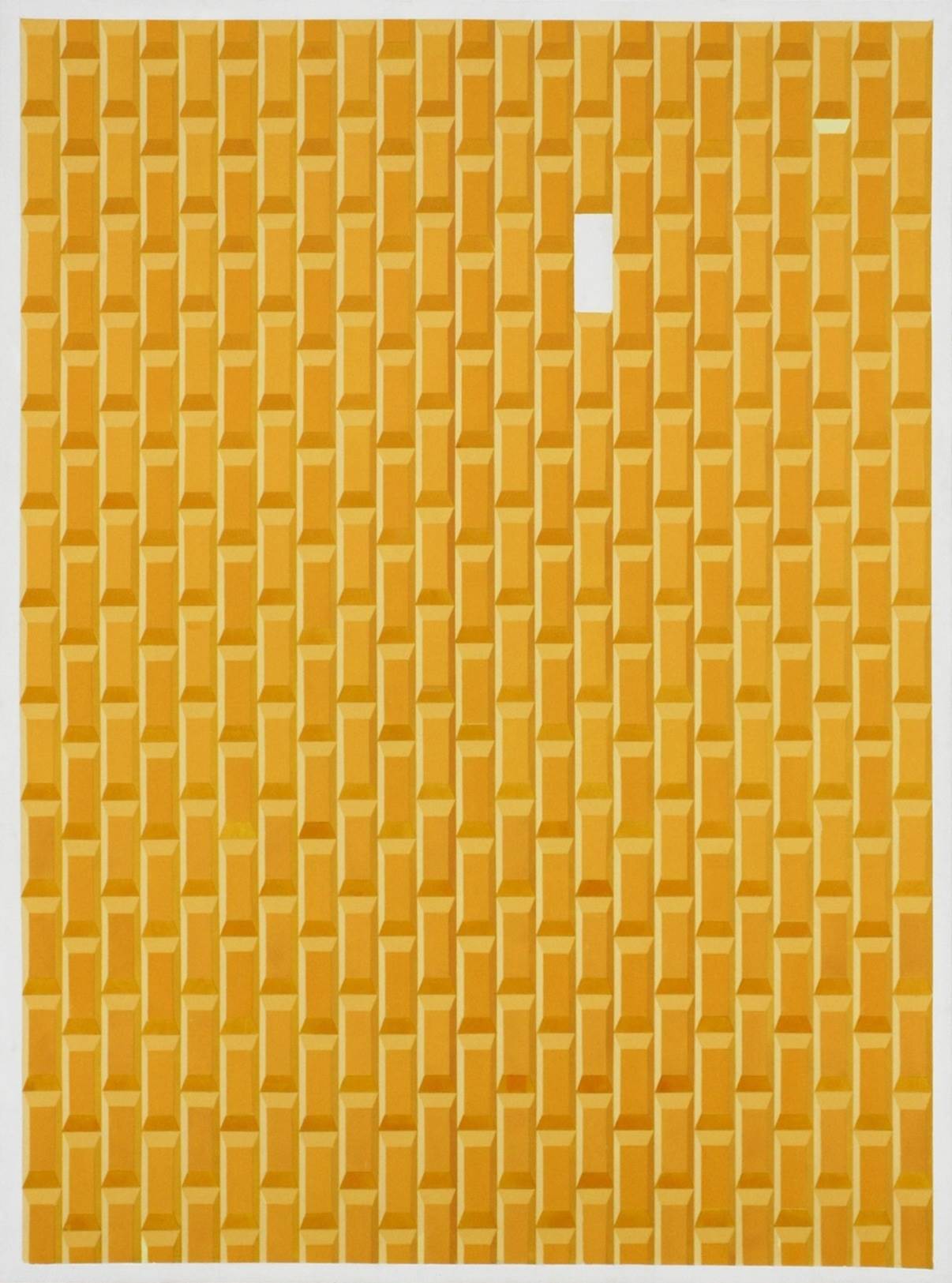 Amarelo Jade, Pintura Acrílico Geométrico original por Caetano  de Oliveira