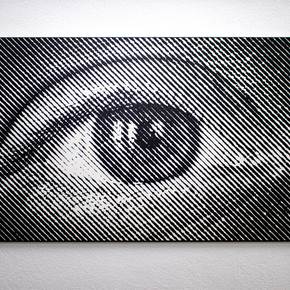 Her Eye , original Big Collage Drawing and Illustration by André Freire-Rocha