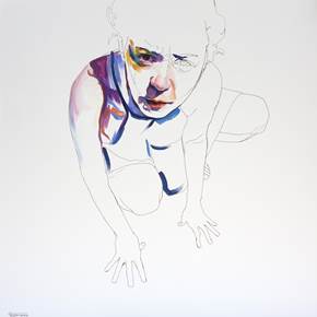 Exercício #7, original Body Acrylic Drawing and Illustration by Cristina  Troufa