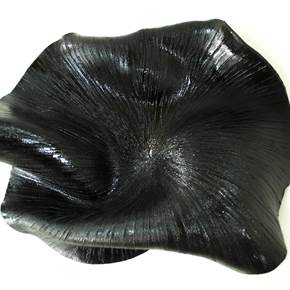 Tágide (black 3), original Abstract Ceramic Sculpture by Ana Almeida Pinto