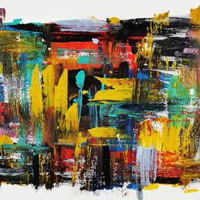 : abstract emotions # 642, original Retrato Acrílico Pintura de Joao Batista