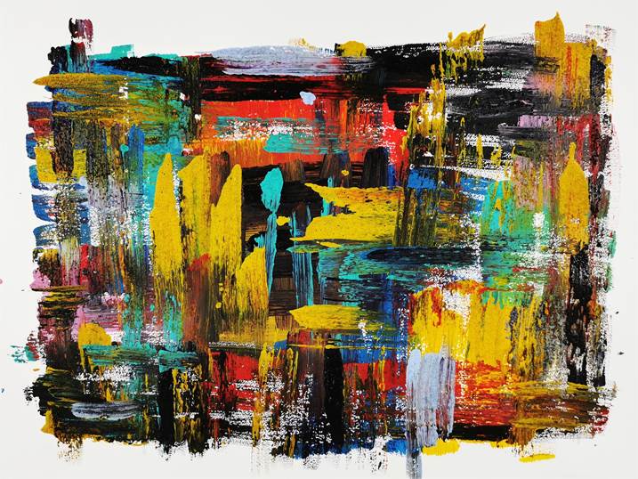 : abstract emotions # 642, original Portrait Acrylic Painting by Joao Batista