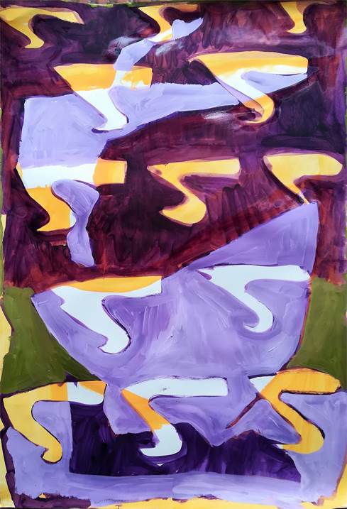 Sem título (Coisa), original Abstract Oil Painting by Margarida Andrade