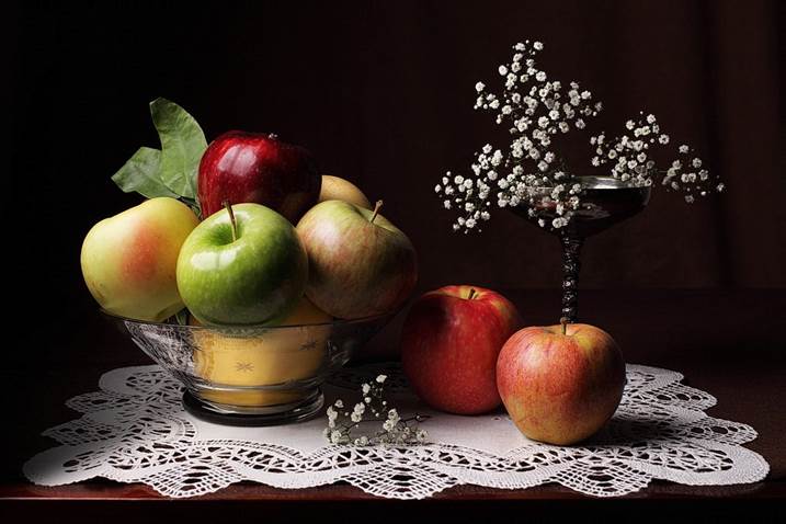 Bodegón de las ocho manzanas, original Naturaleza muerta Digital Fotografía de Cecilia Gilabert