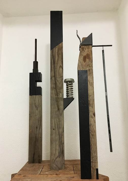 DEBRIS OF GENTRIFICATION, original Abstract Mixed Technique Sculpture by André Costa
