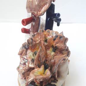 Quimera 2, original Human Figure Ceramic Sculpture by Lorinet Julie