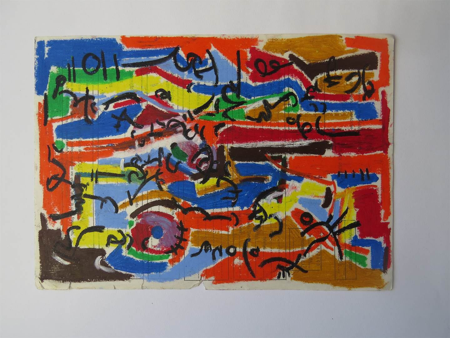 dois, original Abstrait Pétrole La peinture par Rita s
