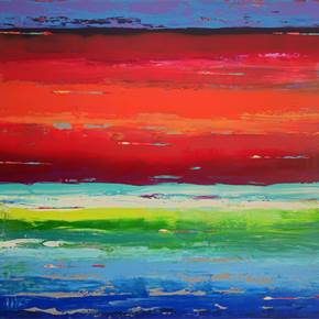 Is it a Landscape?, original Minimaliste Acrylique La peinture par Ana Marlene Lima