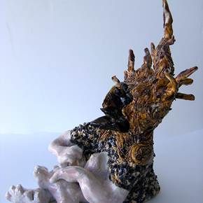 écorce, original Body Ceramic Sculpture by Lorinet Julie
