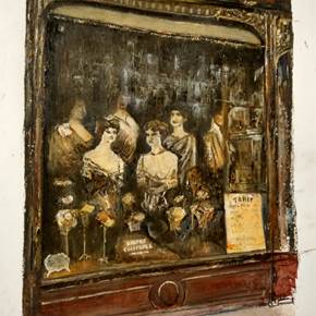 Salón de Belleza-New York 1930, Pintura Papel Mulher original por TOMAS CASTAÑO