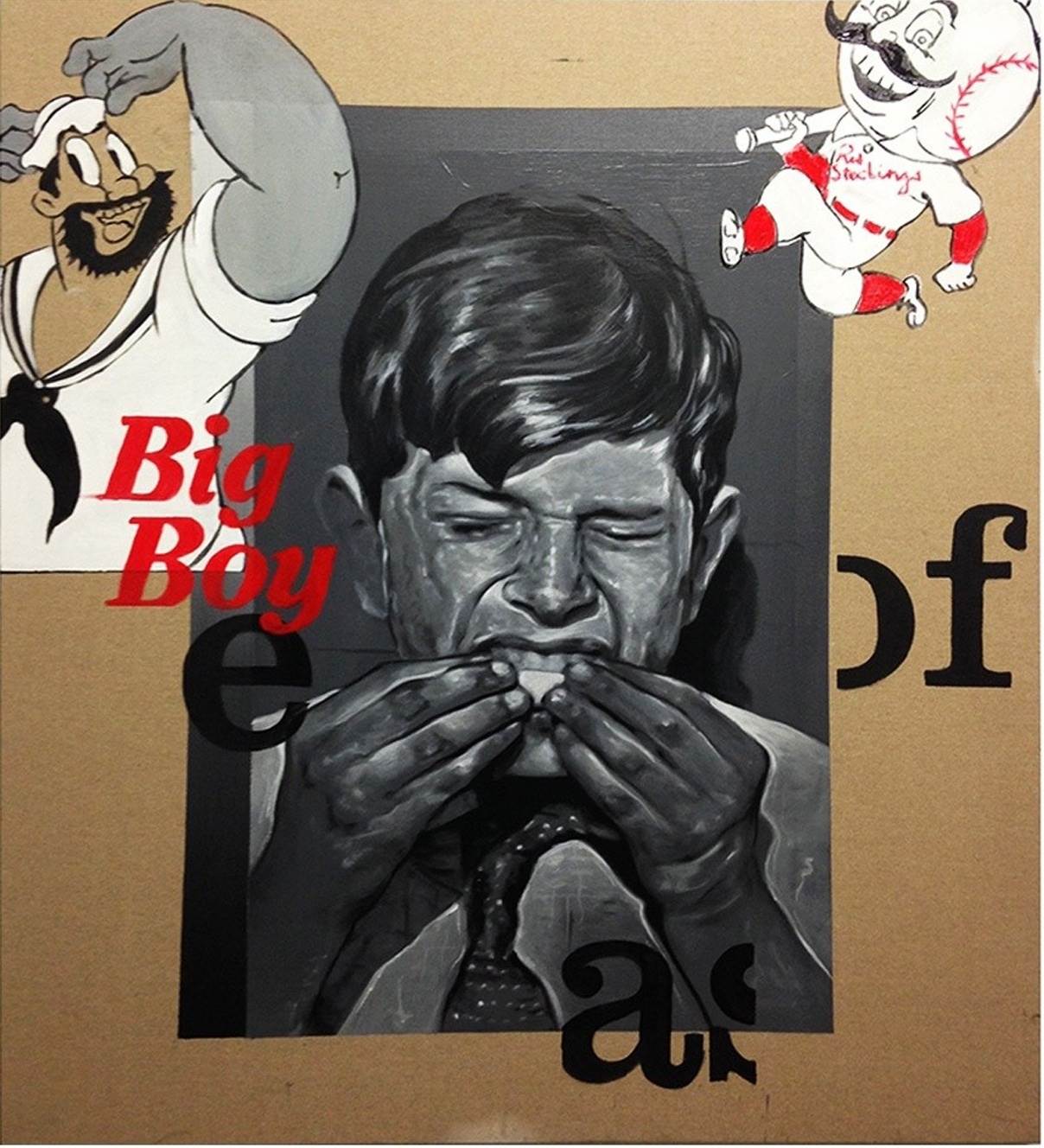 Big Boy, original Resumen Acrílico Pintura de David Rosado