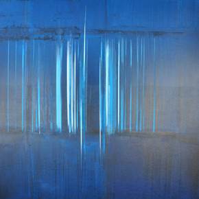 Tons de Azul_3, original Abstrait Pétrole La peinture par Eduarda Ferreira
