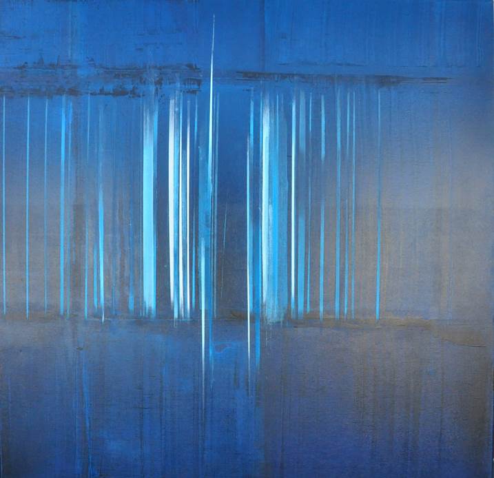 Tons de Azul_3, original Abstrait Pétrole La peinture par Eduarda Ferreira