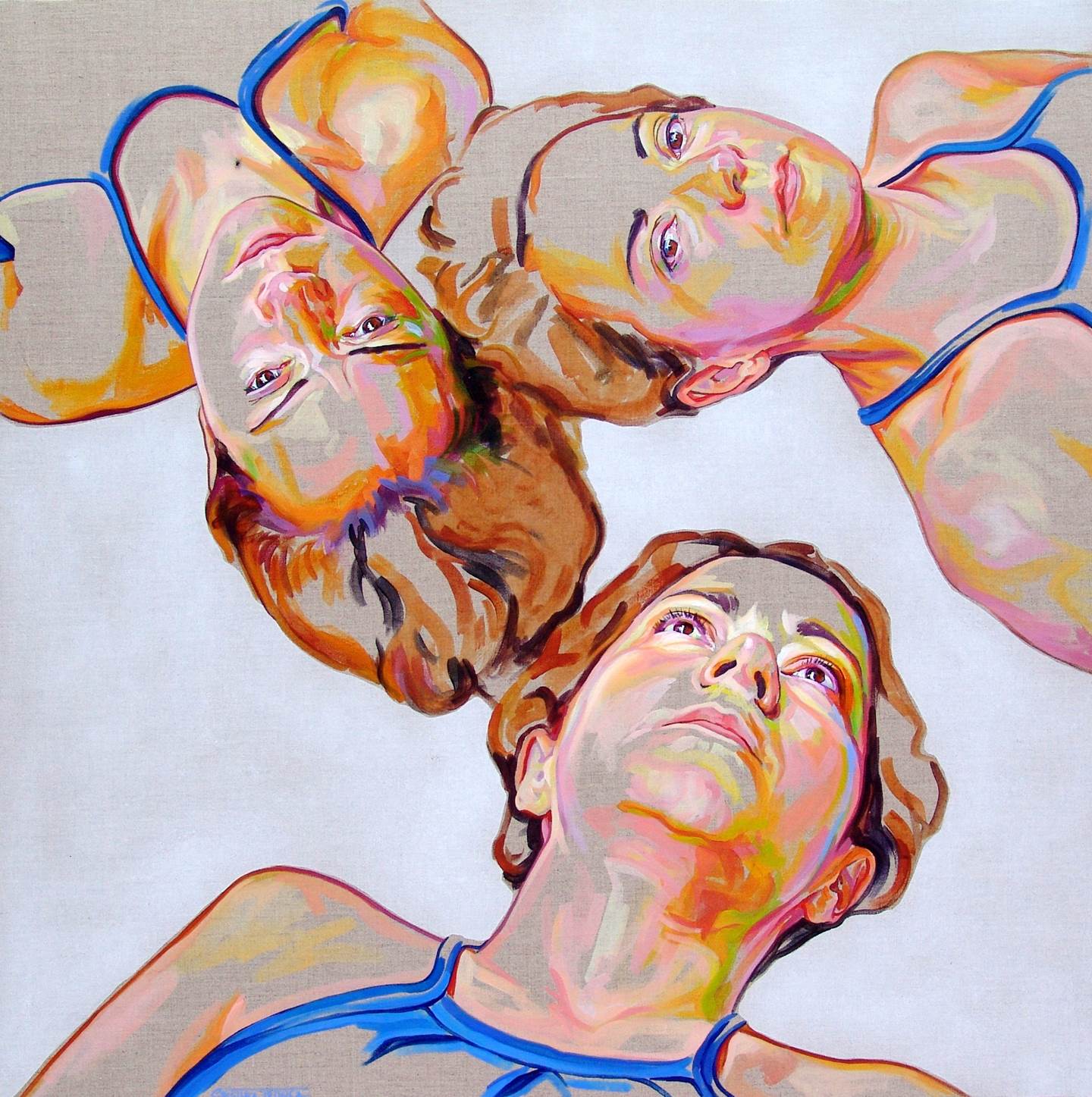 Insônia, original Body Acrylic Painting by Cristina  Troufa