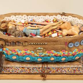 Infância Perdida, Escultura Técnica Mista Animais original por Zélia Mendonça