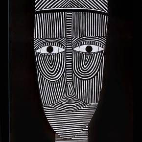 Mask II, Desenho e Ilustração Tinta da china Figura Humana original por Inês Sousa Peres