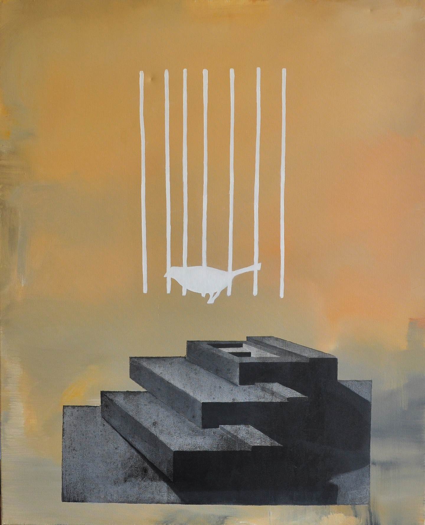Estórias_11, original Abstrait Pétrole La peinture par Eduarda Ferreira