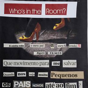 WHO’S IN THE ROOM?, original Abstract Collage Drawing and Illustration by Filipa  Leal