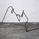 Em Linha_003, Escultura Ferro Abstrato original por Joana Lapin