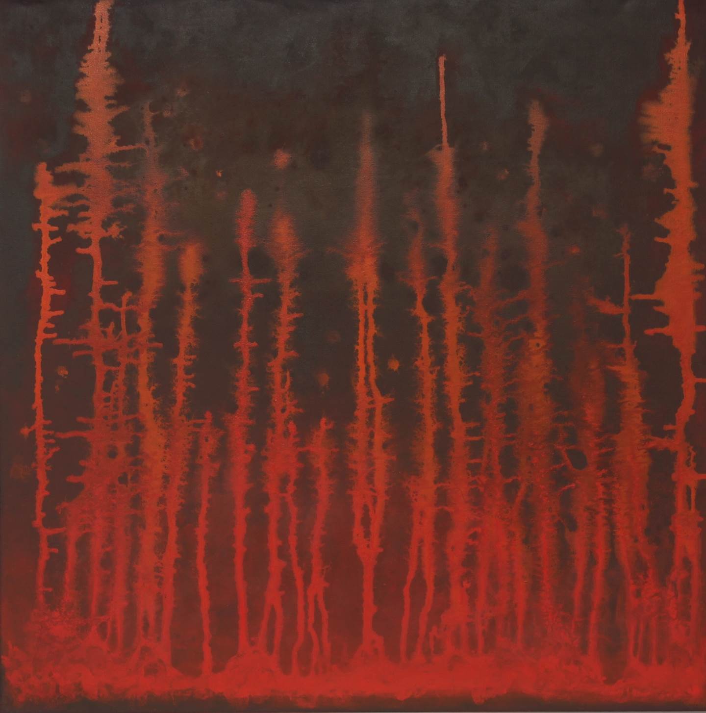 Chuva de chamas, original Abstrait Acrylique La peinture par Carlos Augusto Motta