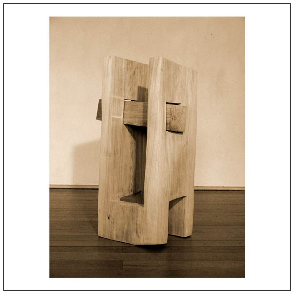 Intersection, original Big Wood Sculpture by Volker Schnüttgen