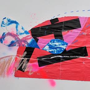 Bird Talk  # I, original Abstrait Technique mixte La peinture par ELISA DA COSTA
