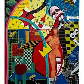 Uma Noite, original Portrait Acrylique La peinture par Ike Ferreira